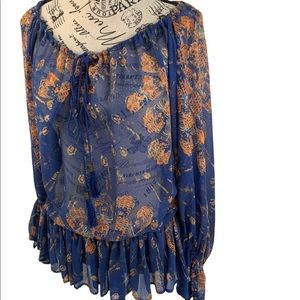 Moda International women's BoHo Blouse small